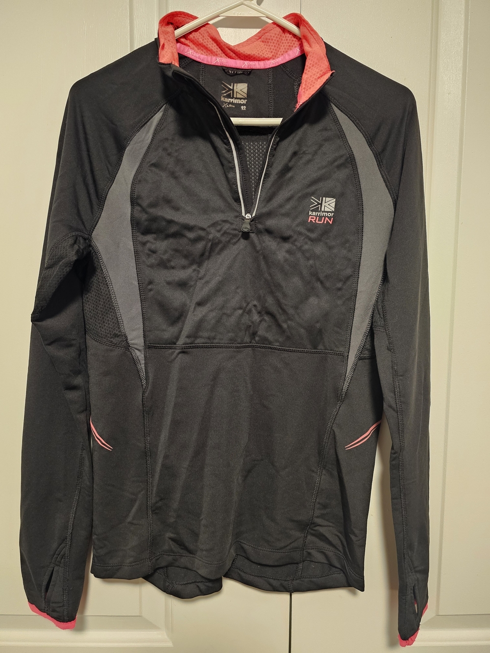 Women's Black & Coral Performance Running Jacket